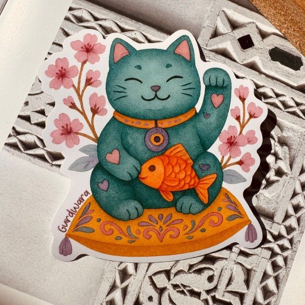 Producto - Sticker Maneki Relieve