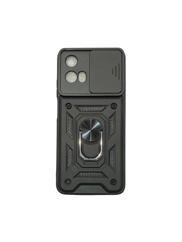 Producto - Funda Cubre Tapa Camara Combo Con Anillo Para Motorola G45 Color Negro