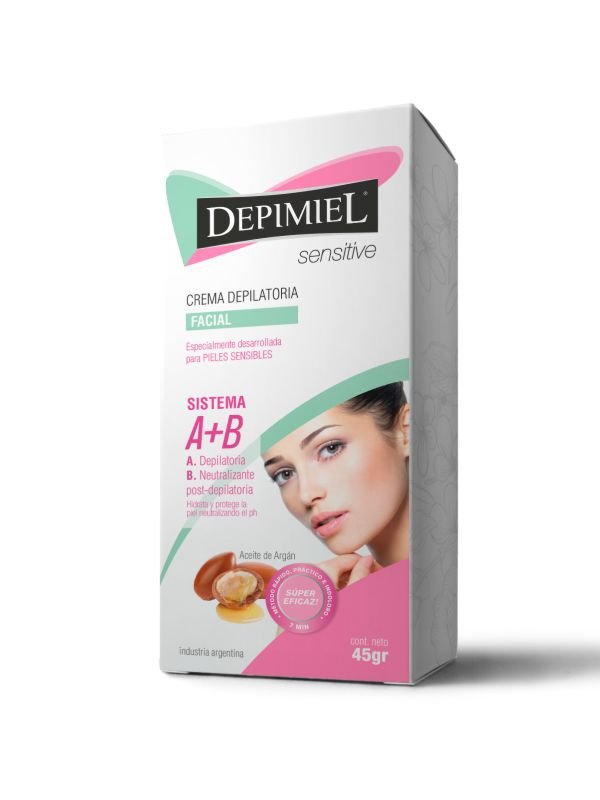 Producto - CREMA DEPILATORIA PARA EL ROSTRO (A+B) SENSITIVE 45 grs