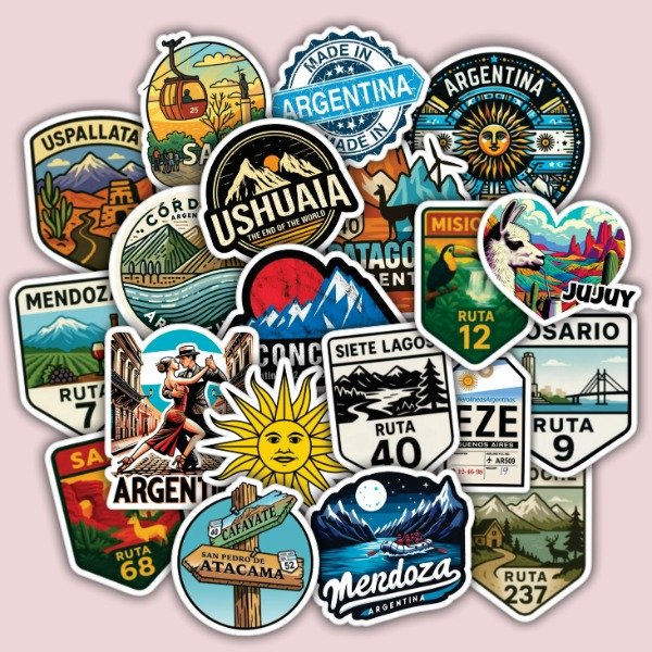 Producto - Pack 20 Stickers Vinilo Uv Premium - Argentina Querida