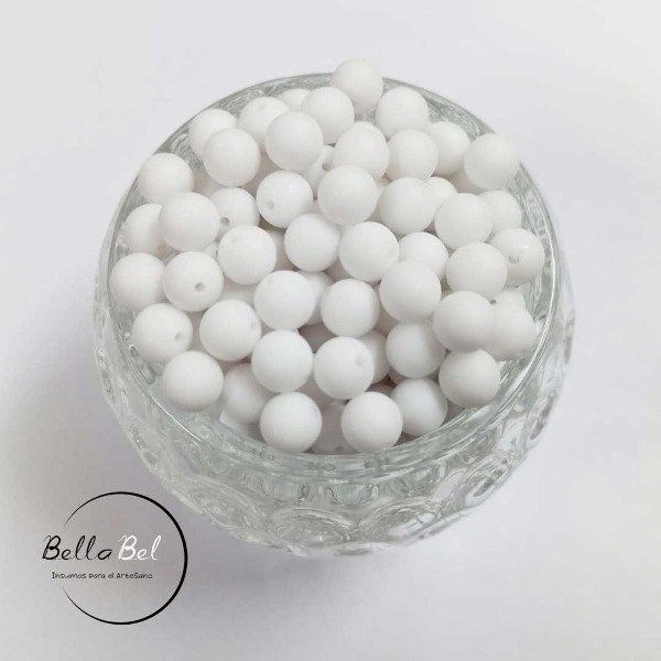 Producto - PERLAS BLANCAS MATE 8mm x25 gramos