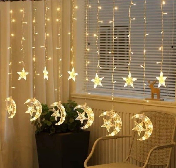 Producto - GUIRNALDA CASCADA LUNA ESTRELLADA