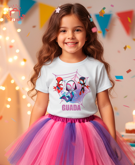 Producto - Remera de algodon Spidey y sus amigos