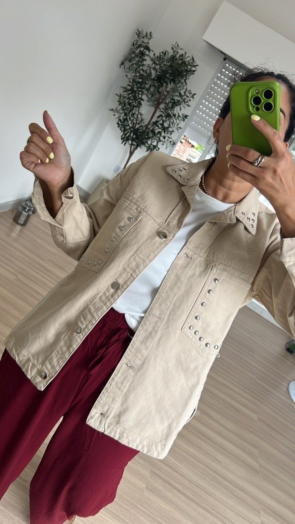 Camisaco jean tachas — imagen 7