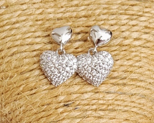 Producto - Argollas doble Corazon Cubik