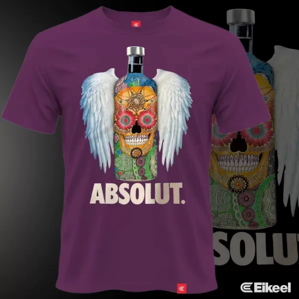 Producto - Remera de algodon Absolut Uva
