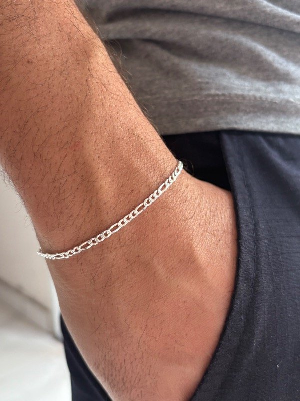 Producto - Pulsera plata (19cm largo)