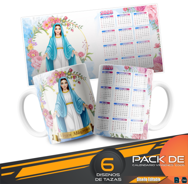 Producto - CALENDARIO VIRGENES  2026 COD 4789