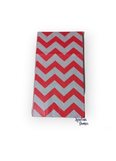 Producto - Bolsa Chevron Rojo por 10 unid. - 1