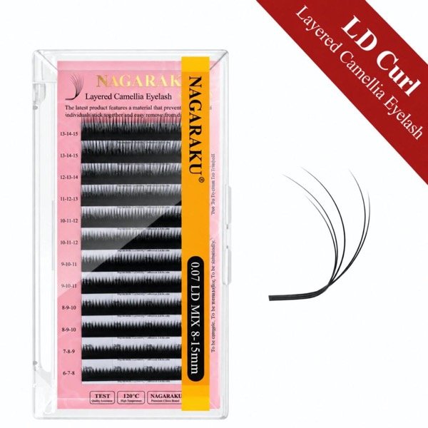 Producto - Pestañas Camellia 0.07 LD Nagaraku mix 8-15