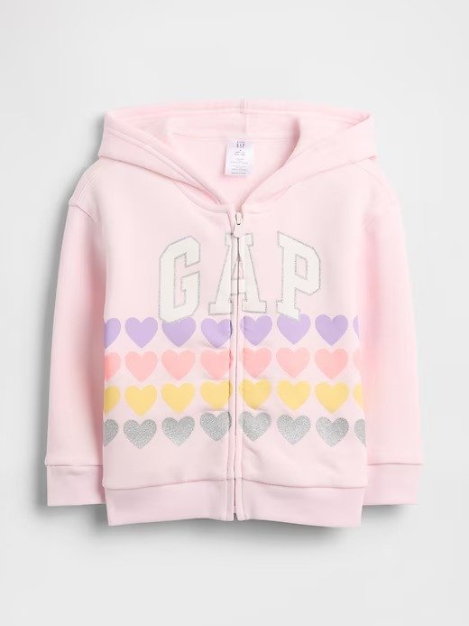 Producto - Campera con friza gap talle  6/12 meses corazones - 0