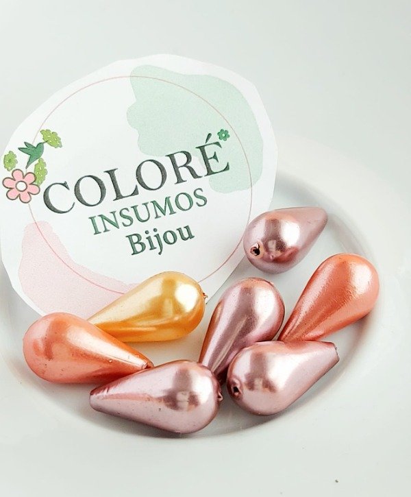 Producto - Cuentas Lagrimas Perladas (Precio Por unidad)