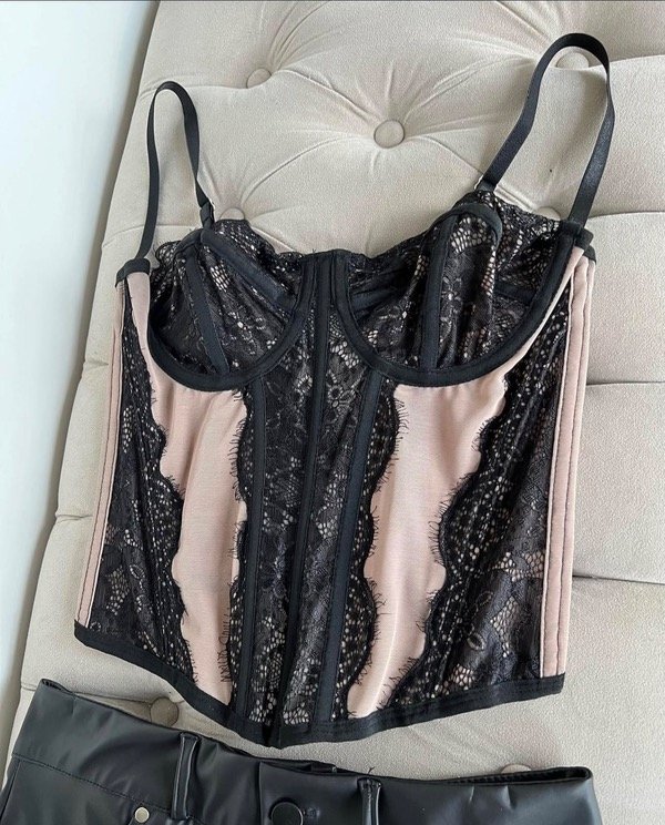 Producto - CORSET URBAN NEGRO BEIGE