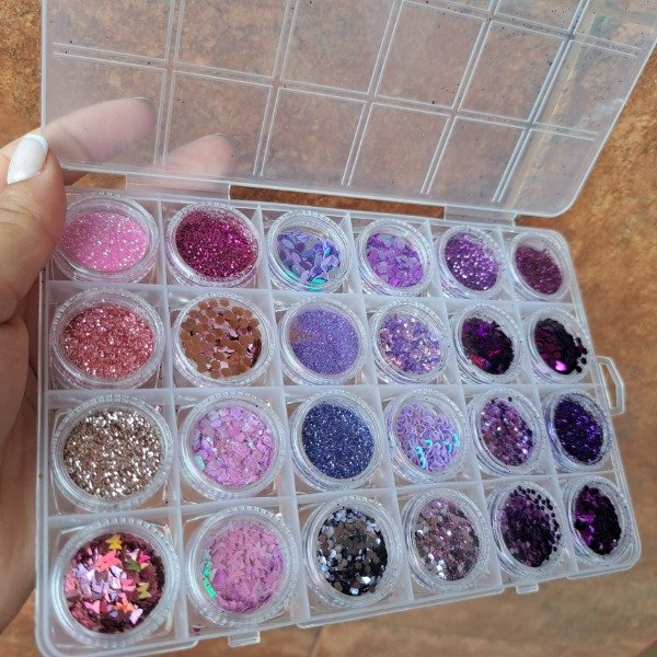Producto - Set GLITTER VIOLETA