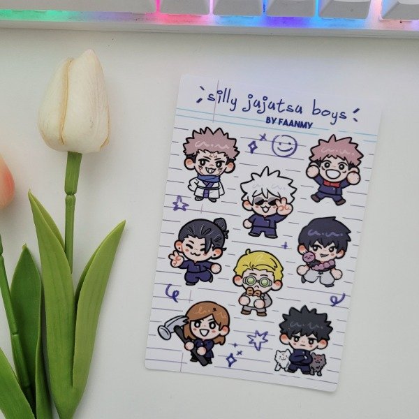 Producto - Plancha de stickers - JJK
