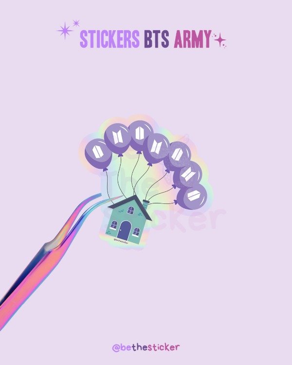 Producto - Sticker Holográfico BTS UP