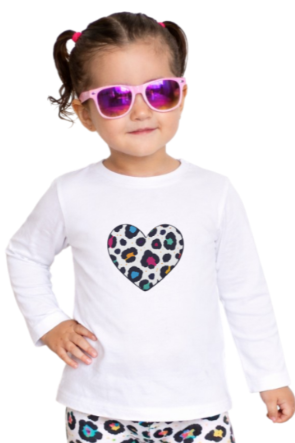 Producto - Camiseta Oversize Corazón Print Blanco