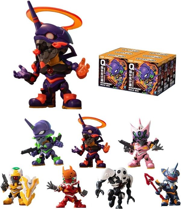 Producto - Figura SOSKILL x EVANGELION Super Movable Assembly Blind Box x 7