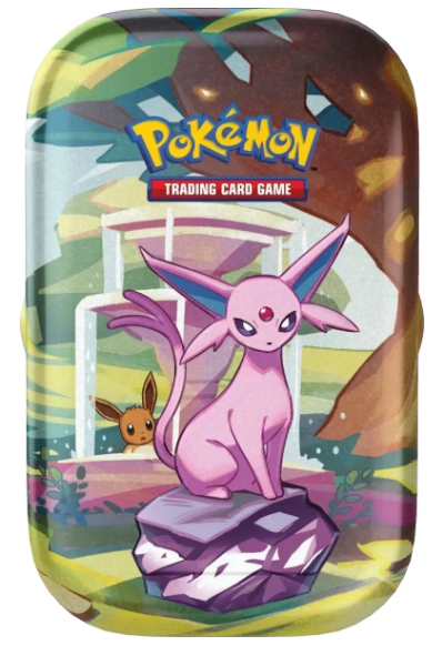 Producto - Pokemon TCG Prismatic Evolutions Mini Tin Espeon ESPAÑOL SELLADO