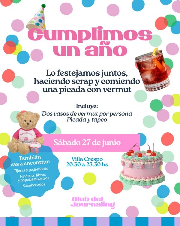 Producto - Cumpleaños Club del Journaling