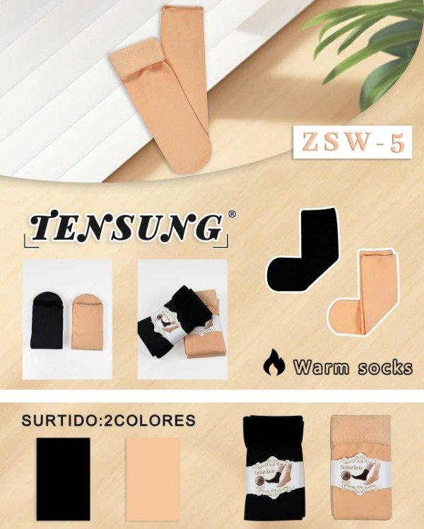 Producto - MEDIAS EF. PIEL CLASICAS TENSUNG ZSW-5 (x6)