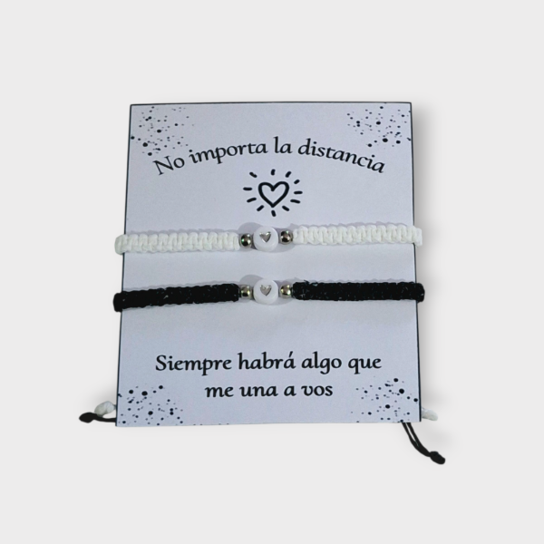 Producto - Pulsera para compartir "No importa la distancia" x2