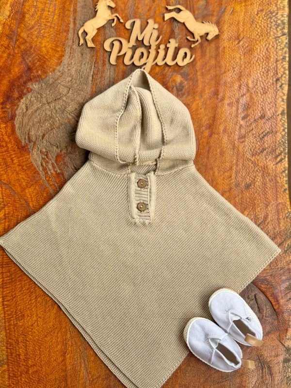 Producto - Poncho de hilo Arena - 0