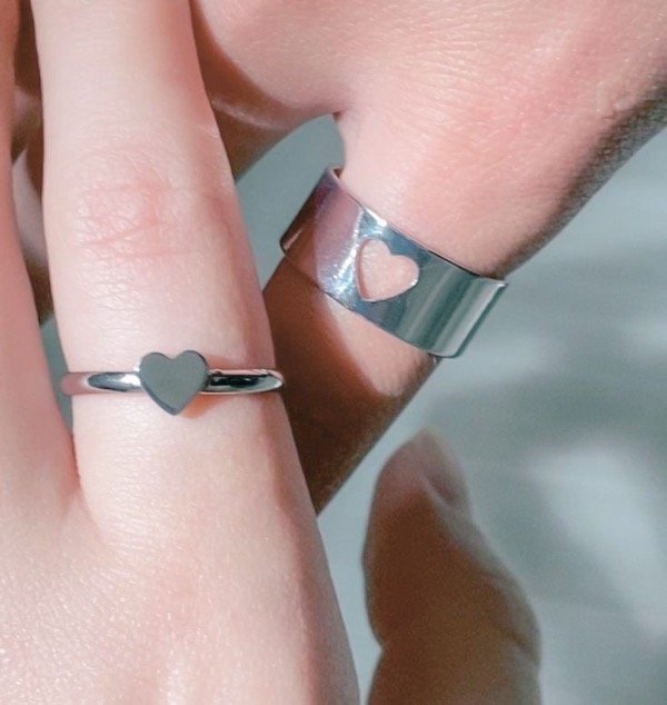 Producto - Anillos Heart (Par)