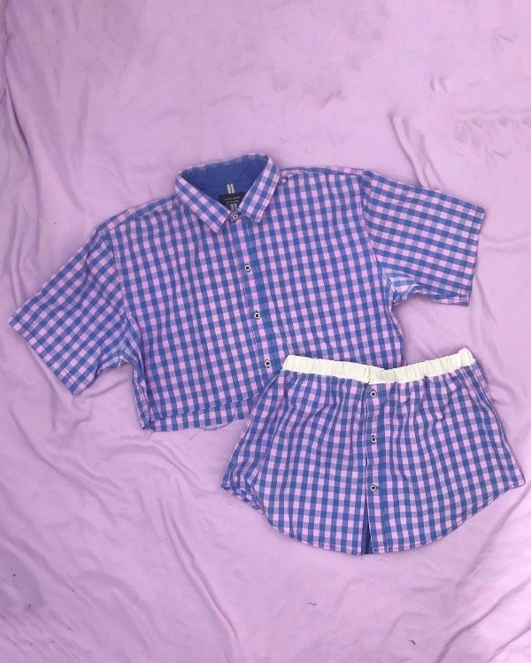 Producto - Conjunto camisa cuadri