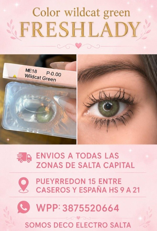 Producto - Wildcat green FRESHLADY lente de contacto