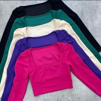 Producto - TOP CREP MANGAS LARGAS