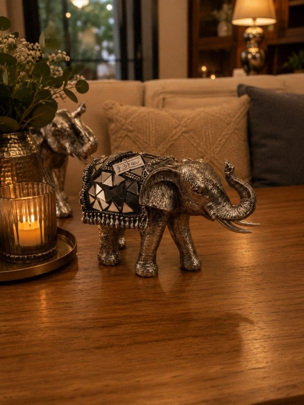 Producto - Elefante plateado chico