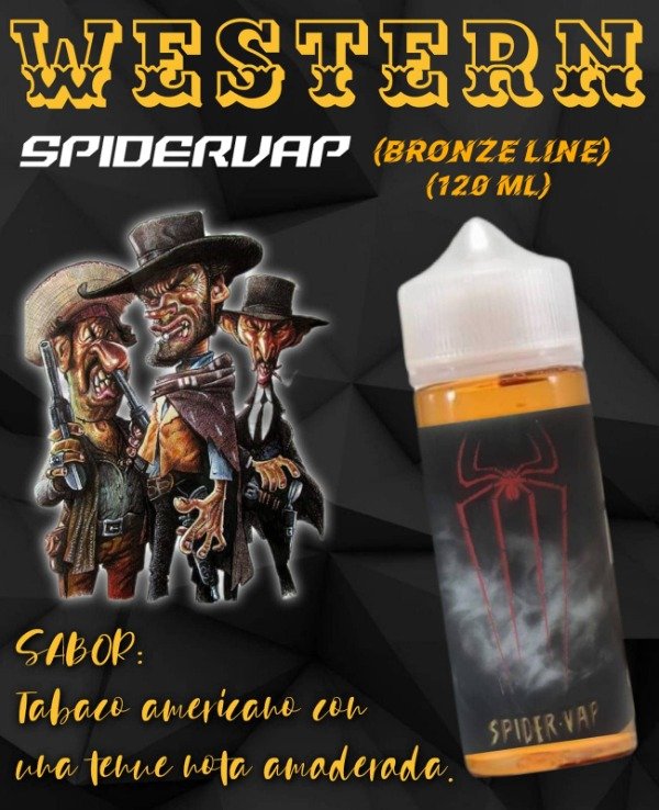 Producto - LIQUIDOS SPIDER VAP (Bronze Line) 120ml WESTERN