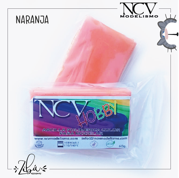 Producto - Arcilla polimérica naranja NCV HOBBY 60gr.
