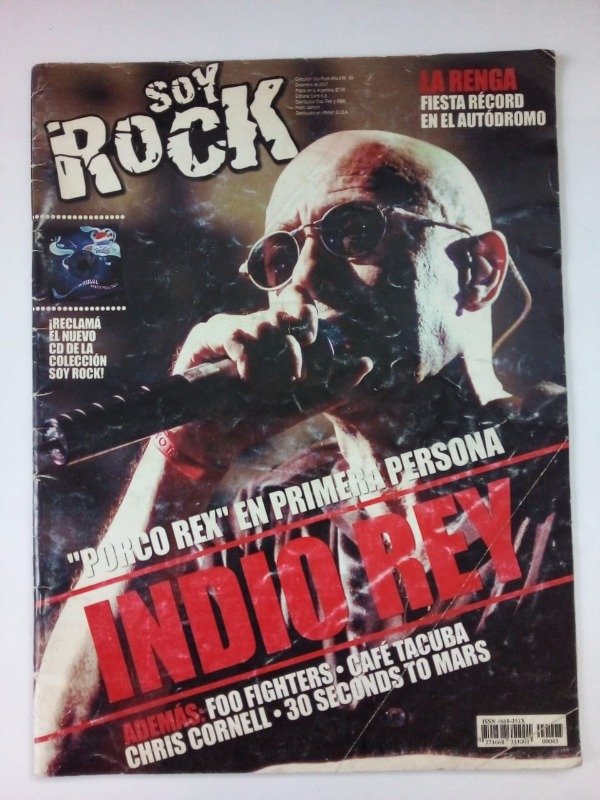 Producto - Soy rock #43 - Indio Rey La Renga Café Tacuba