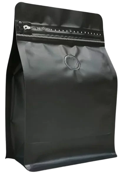Producto - Bolsa para café negra con valvula 200gr (hasta 250gr)