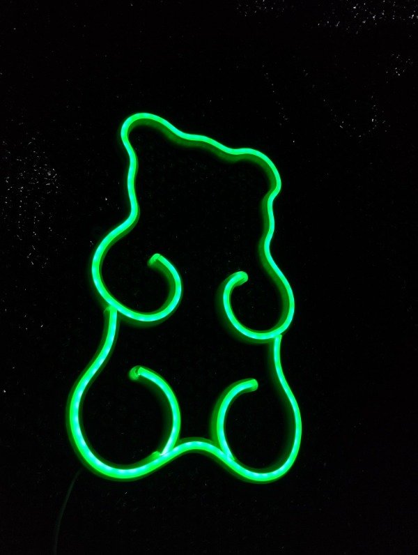 Producto - Cartel Osito De Goma Neon Led