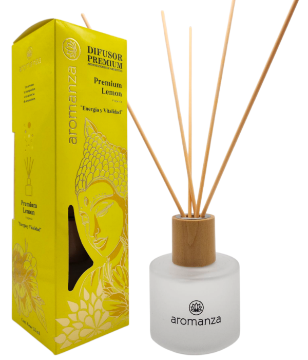 Producto - Difusor De Ambientes Aromanza Premium 125Ml - Premium Lemon (Vitalidad)