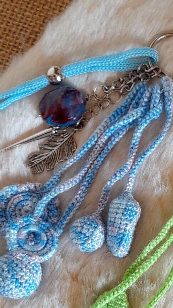 Producto - Colgante Boho Celeste Acuarela