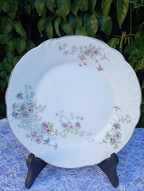 Producto - Plato playo de porcelana alemana Z S Co Bavaria