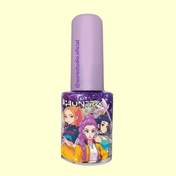 Producto - ESMALTE K-POP VIOLETA CON GLITTERS