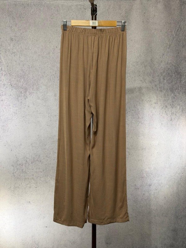 Producto - PANTALON PALAZO BEIGE MITO  LINO ELASTIZADO - 2