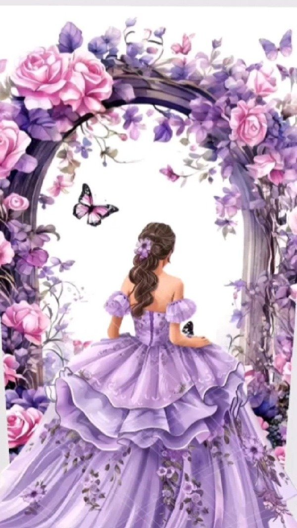 Producto - FUNDA PARA PANEL QUINCEAÑERA LILA 3