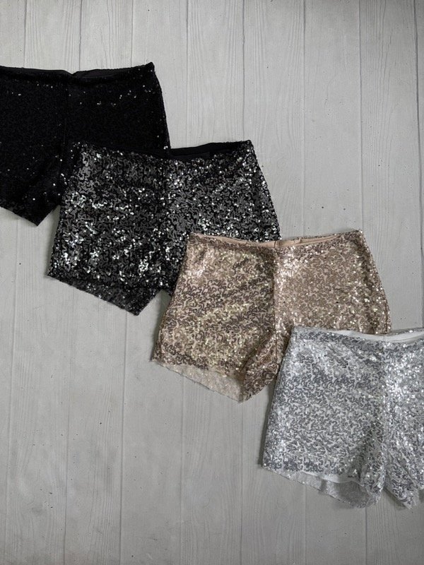 Producto - [4900] Short tiro bajo lentejuela c/forro