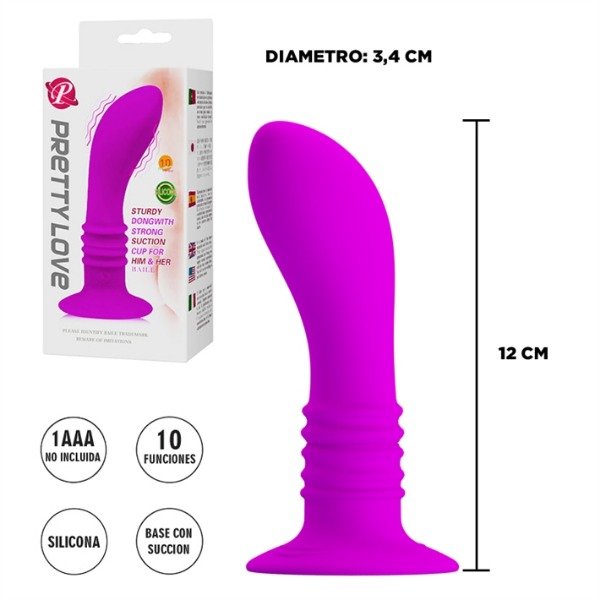 Producto - Estimulador Curvo de Silicona con Vibración (10 funciones)