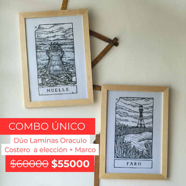 Producto - DUO DE CUADROS ORACULO COSTERO 20x30
