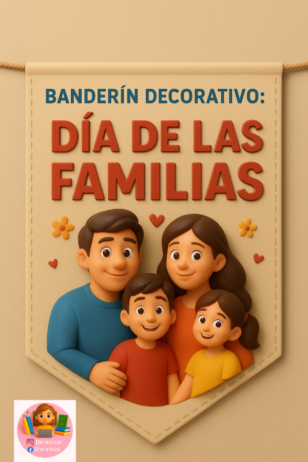 Producto - BANDERIN DECORATIVO: "DÍA DE LAS FAMILIAS
