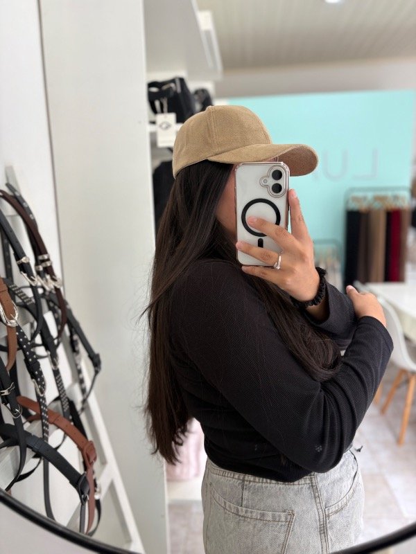 Producto - GORRA GAMUZA BEIGE