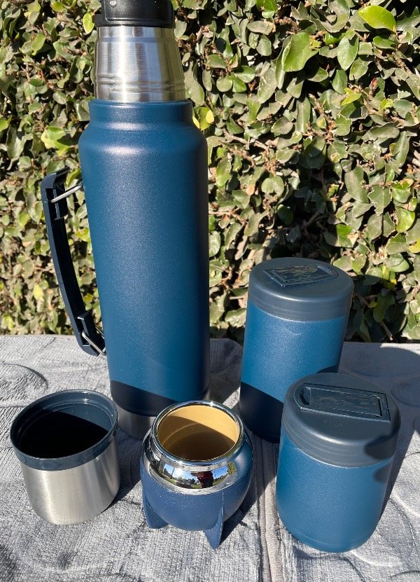 Producto - Set de termo 1,3L + mate+ juego de latas