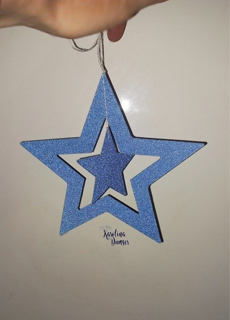 Producto - Colgante Figuras Estrellas Glitter por 7 unid. - 1